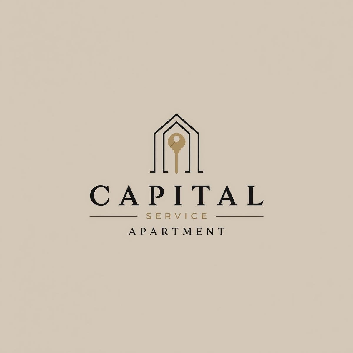 create me a service apartment logo for this brand capital service apartment